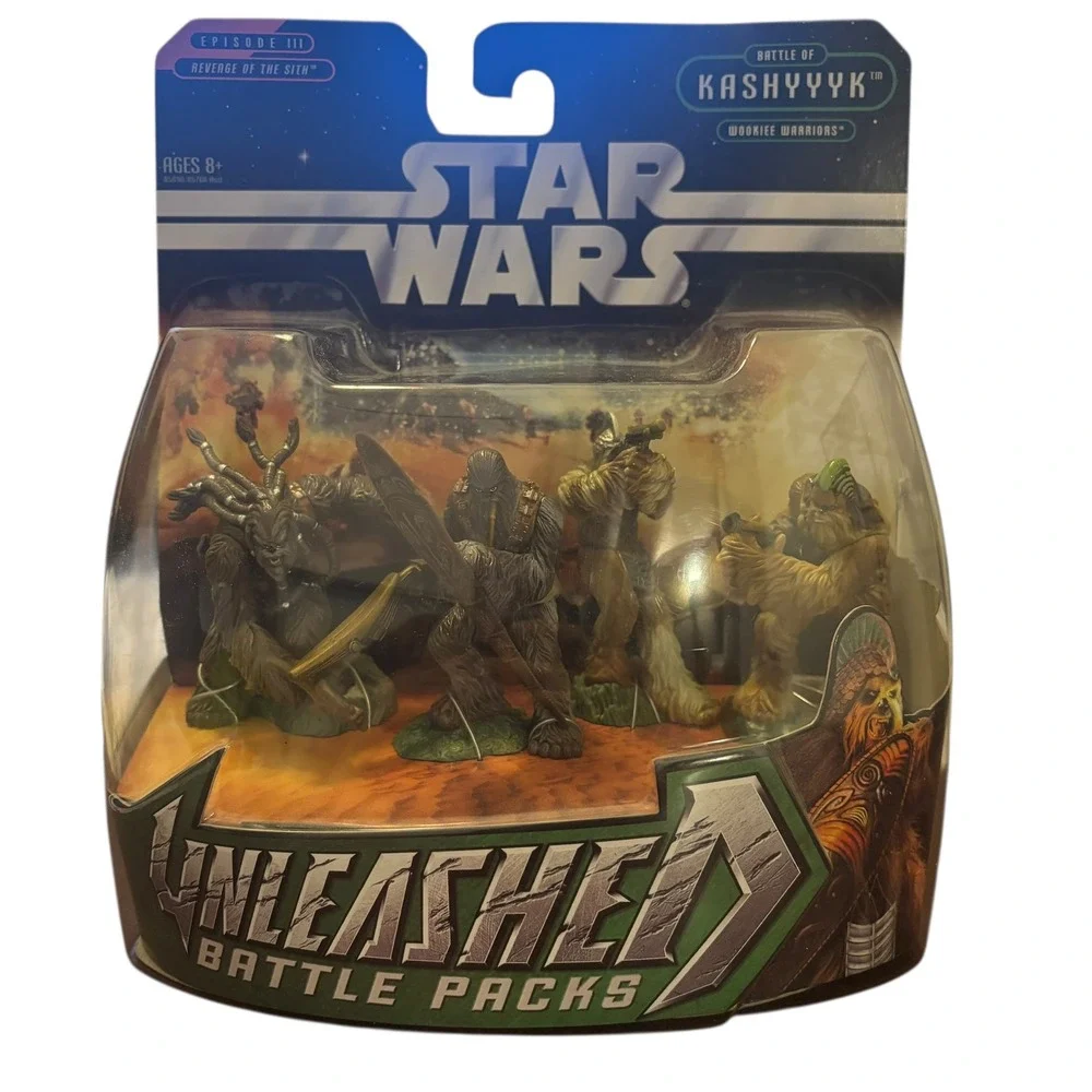 Star Wars Unleashed Battle Pack Kashyyyk Wookiee‎ Warriors Episode III New